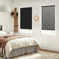 thumbnail image 5 of LazBlinds No Tools No Drill Cordless 1" Vinyl Mini Blinds, 100% Blackout Blinds for Indoor Windows, Room Darkening Privacy Window Blinds and Shades for Interior, 47" W x 48" H, Black, 5 of 6