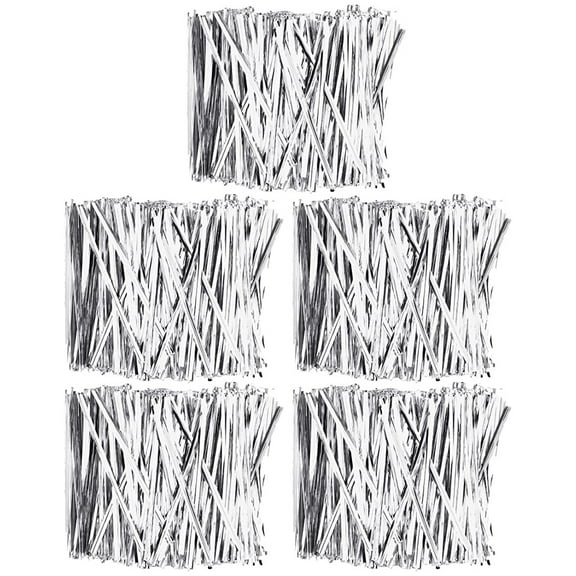 5 Bags Twist Ties Decorative Cable Food Sealing Tape Steel Wire Plastic