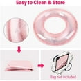thumbnail image 5 of Jinsinto Inflatable Buoy, Durable Round Inflatable with Handle Air Mattress Inflatable Floating Pool Raft Pool Float Adult Size 120cm Ring, 5 of 5