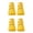 Yellow, variant on CSStudio 4 Pack Non Slip Dog Socks with Adjustable Straps, Waterproof Rubber Bottom Pet Paw Protector Booties, Anti Licking Traction Shoes for Indoor Floor & Light Outdoor Walks