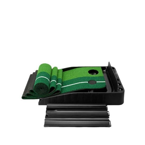 Eigraketly Alfombrilla de entrenamiento de Golf antideslizante portátil para interiores, para oficina, sala de estar, entrenador de práctica de Ropa Deportiva, Zapatos