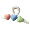 thumbnail image 2 of Clips de Garra de Pelo Acrílico Abrazaderas de Pelo Durable Jaw Heart Blanco 11cm Hugo Clips de garra de pelo de las mujeres, 2 of 9