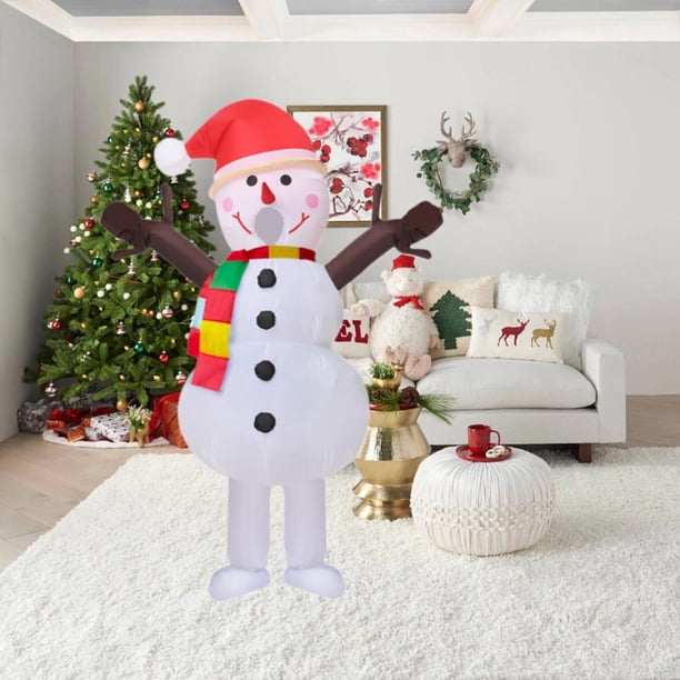 Disfraz inflable de muñeco de nieve Fernando, decoraciones navideñas reutilizables, para hombres
