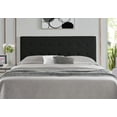 thumbnail image 3 of Jessenia Full size headboard only, Height Adjustable Full Size Bed Headboard, Square Tufted Headboard with 12 Positions, Metal Legs, Wall/Bed Mount, Linen Fabric headboard Full in Black, 3 of 8