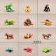thumbnail image 1 of Wild Animal Dinosaur Orangutan Clownfish Model Fairy Garden Moss Miniature Horse Tyrannosaurus Decor Action Figure Figurine ToysA He Qiyong unisex, 1 of 1