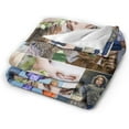 thumbnail image 5 of Personalised Collage Blanket with Picture Text Photo for Wedding, Customised Throw Blankets for Couples Lovers Family Adults Kids Boyfriend Girlfriend, 8 Photos, 100x125cm, 5 of 5