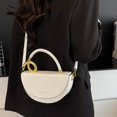 thumbnail image 5 of ibiyuan Tote Bags Women Modern Craft Semi Circular Elegant Shoulder Crossbody Handbag for Women, Sophisticated Versatile Everyday Carry Purse Mom Birthday Gifts, 5 of 5