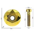 thumbnail image 2 of 3Set MTB Road Bike Bowl Cover Bicycle Stem Top Cap for 31mm Fork Tube Headset Cap Cycling Accessorie, 2 of 5