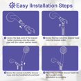 thumbnail image 5 of HH901 Handheld Filtered Shower Head High Pressure 10 Spray Mode Water Softener for Hard Water Removes Chlorine Reduces Dry Itchy Skin, 5 of 7