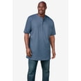thumbnail image 3 of Boulder Creek By Kingsize Men's Big & Tall  Heavyweight Longer-Length Short-Sleeve Henley Shirt, 3 of 3