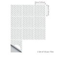 thumbnail image 5 of 10 piezas 20*20 cm/7,87*7,87 "moderno nórdico minimalista blanco espiga azulejo pegatinas dormitorio cocina salón pared calcomanías JAMW Sencillez, 5 of 5