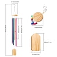 thumbnail image 5 of BSHAPPLUS® 32" Wind Chimes for Outside,Memorial Wind Chimes with 6 Colorful Aluminum Tubes and S Hook,Clearance Wind Chimes for Home Garden Hanging Decor,Window Wind Bells, 5 of 11