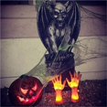 thumbnail image 2 of Yuarrent 2 uds. Adornos de mano de fantasma de terror de Halloween estatua de mano brillante alimentada por accesorios creativos de Halloween Kits de decoración para fiestas Yuarrent HA037663-00, 2 of 6