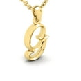 thumbnail image 2 of SuperJeweler G Initial Necklace In Heavy 14 Karat Yellow Gold With Free 18 Inch Cable Chain, For Women, 2 of 6