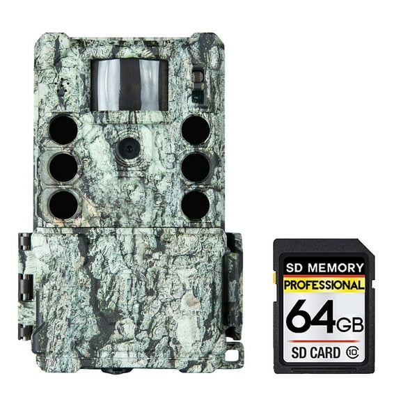 Bushnell Core S-4K No-Glow Trail Camera (Camo)   64GB Memory Card