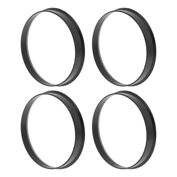 66.6mm to 65.1mm Car Wheel Hub Centric Rings Black Polycarbonate Wheels Center Shaft Shock Absorbing Hubrings 4 Pcs