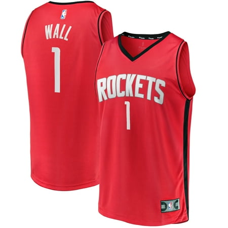 Youth Fanatics Branded John Wall Red Houston Rockets 2020/21 Fast Break Replica Jersey - Icon Edition