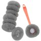 thumbnail image 1 of Stainless Steel Handle Brush for Kitchen Use with Green Sponges and Cleaning Ball Set of 1, 1 of 5