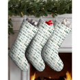 thumbnail image 3 of 3 Pcs Christmas Stockings,Green Christmas Tree Pattern Stockings Christmas,14.8'' Xmas Stockings,Christmas Party Favors,Christmas Party Decorations,Christmas Stockings Personalized, 3 of 5