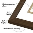 thumbnail image 6 of Americanflat 5x10 Picture Frame with Shatter-Resistant Glass with 3.5x8 Mat Business License Display - Walnut, 6 of 6