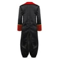 thumbnail image 4 of iiniim Medieval Boys Steampunk Tailcoat Vintage Prince Jacket Frock Coat with Pants Black 8, 4 of 7
