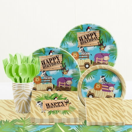 Safari Adventure Birthday Party Supplies Kit