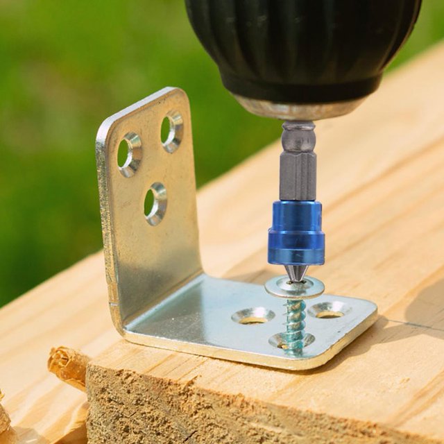 Puntas de destornillador eléctrico magnético PH2 de acero S2 con vástago hexagonal de 1/4 pulgadas (azul)