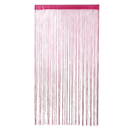 Home Solid String Curtains Panel Drapes For Window Door Decor