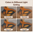 thumbnail image 7 of Design&I 2'x3' Washable Throw Rug Low Profile Daily Traffic Ready Accent Orange Gray Abstract Swirls and Leaf Motif Elegant Geometric Curves for Hallway, Laundry Room, 7 of 7