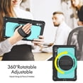 thumbnail image 2 of XYX For Samsung Galaxy Tab S10 Ultra/S9 Ultra/S8 Ultra Case 14.6 inch, 360 Rotating Shockproof Cover with Stand, Screen Protector, Shoulder Strap (SM-X920/X910/X900), Sky Blue PC, 2 of 7