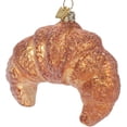 thumbnail image 2 of Kurt Adler Noble Gems 4.25-Inch Brown and Yellow Croissant Christmas Ornament, 2 of 6