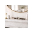 thumbnail image 2 of Modern Travertine Chain Link for Home and Bathroom Decor - Sculpture for Shelf, Coffee Table, Living Room or Office Styling - Decorative Object for Console and Mantel Display - 3", Gray, 2 of 11