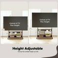 thumbnail image 4 of FITUEYES Rolling TV Stand with LED Light for 70-100 inch TVs,Height Adjustable, Multi-Functional Storage, 4 of 8