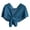 Blue, variant on Yesbay Women Shawl Short Knitted Sunscreen Open Stitch Air Conditioner Shawl for Home Wear