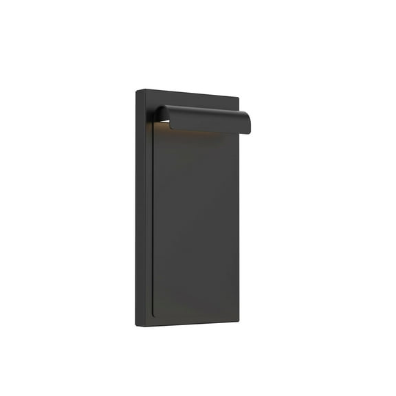 WS-W250212-CS-BK-WAC Limited-Cap - 13W 1 LED Outdoor Wall Mount-12 Inch Tall and 2.5 Inch Wide-Black Finish