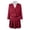 Red-AHyfF, variant on OJSFQUFP Women 2 Piece Outfits Color Block Crop Mini Skirt Sets Matching Set Casual Business Skirt Suits