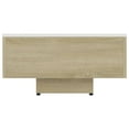 thumbnail image 4 of vidaXL Coffee Table White and Sonoma Oak 45.3"x23.6"x12.2" Chipboard, 4 of 7