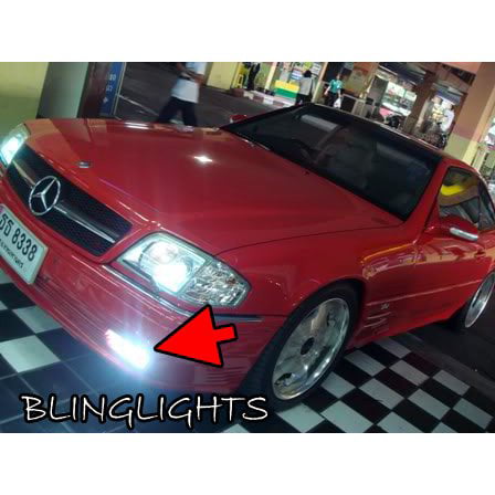 Mercedes Benz R129 SL-Class Front Left and Right Fog Light Lenses Genuine New 