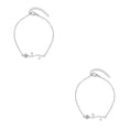thumbnail image 1 of Sonducket Pulseras de tobillo Oro Plata Estilo simple Rosas Cadena de pie Tobilleras para mujer Type1 NO1, 1 of 6