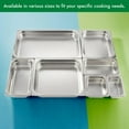 thumbnail image 7 of 6 Pack Anti-Jam Hotel Pans, 1/2 Size 2 1/2 Inch Deep, Commercial Stainless Steel Chafing Steam Table Pan, Catering Storage Metal Food Pan, 23 Gauge, 7 of 7