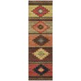 thumbnail image 2 of Addison Rugs Dream Shag Premium Machine Washable Transitional Aztec Paprika Runner Rug, 2'3" x 7'6", 2 of 8