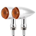 thumbnail image 1 of FLAMEEN LED Turn Light,Steering Lamp,Vintage Motorcycle LED Turn Light Indicator Lamp Yellow Lens Fits For, 1 of 8