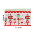 thumbnail image 3 of Seyotauo Christmas Table Runner Placemats 11 x 16 Inch Christmas Placemats with Table Cloth Runner Xmas Dining Mats Santa Deer Snowman Decoration for Winter Holiday Kitchen Dining, 3 of 6