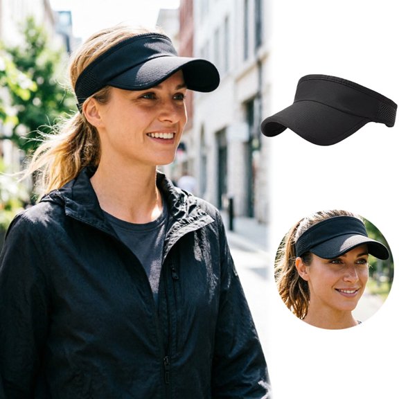 1 Piece of Sport Wear Athletic Visor Sun Sports Visor Hat Visor Adjustable Cap for Women and Men (One Size)