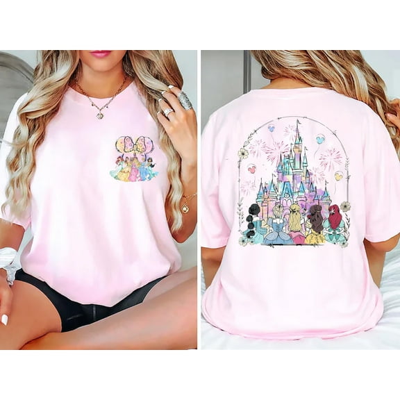 Disney Princess Castle Shirt, Disneyland Castle Best Friends Gift, WDW Girls Trip Shirts, Disney World Vacation Tee