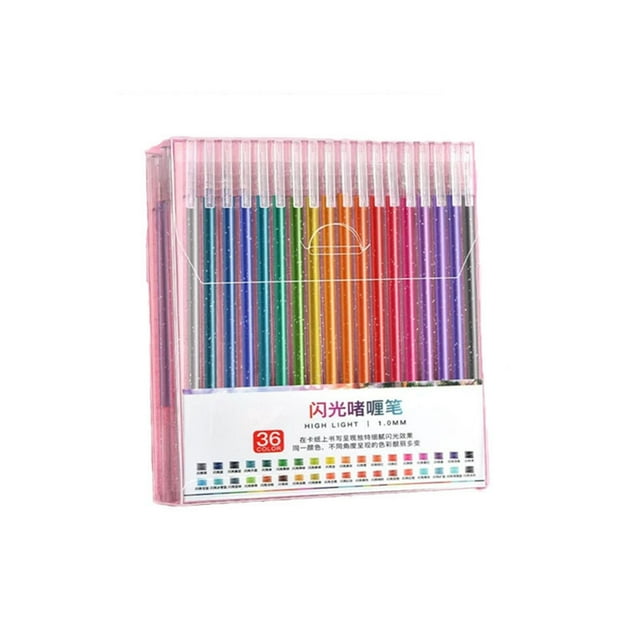Glitter Gel Pen Set 2026 Colors, ZZkhGO Sparkling Fast Drying Art Gel Pens for Coloring Books, Large Capacity 5ml Ink Drawing Supplies for Kids Adults