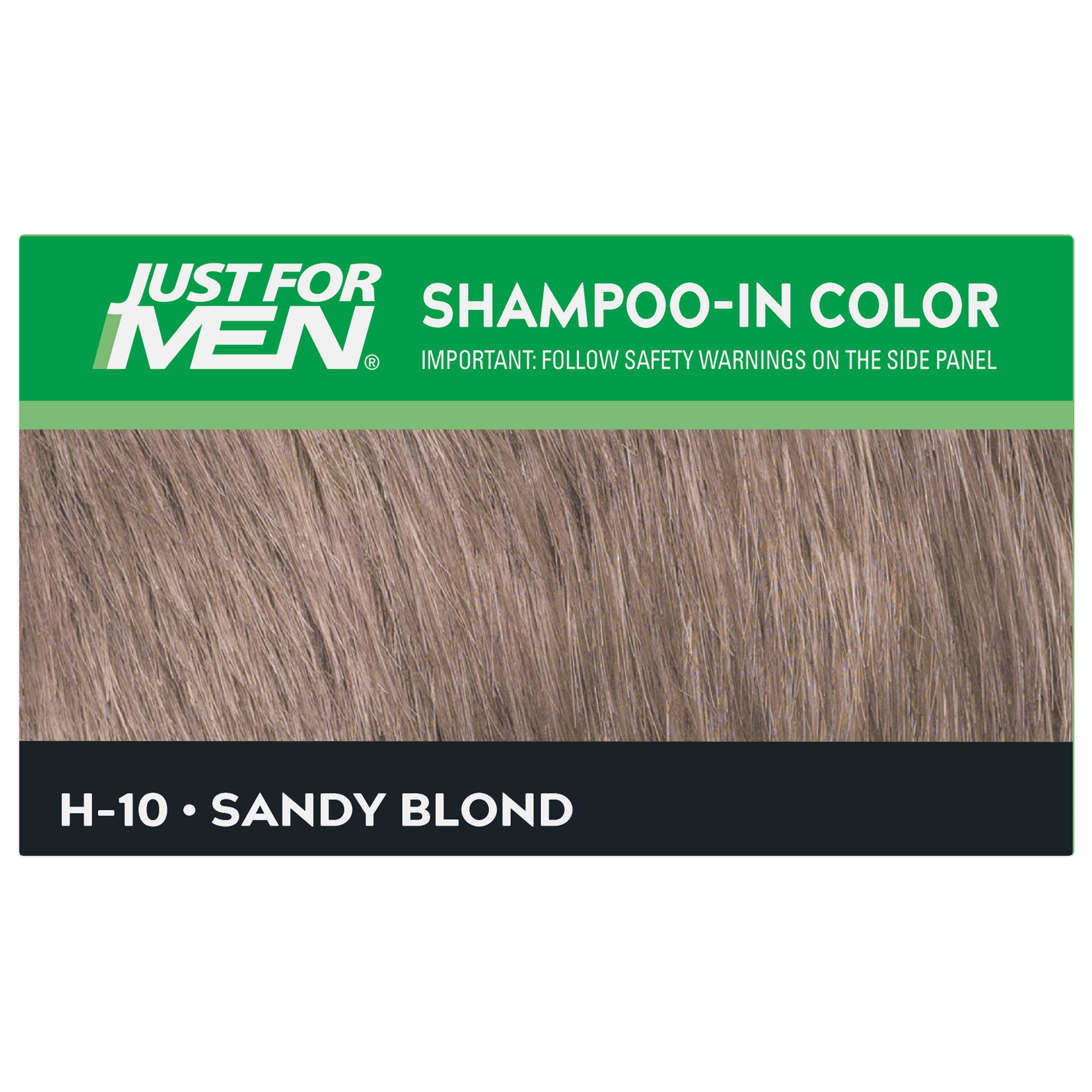 Just For Men Shampoo In Color Gray Hair Coloring For Men Sandy Blond H 10 Walmart Com Walmart Com