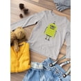 thumbnail image 3 of Green Robot Long Sleeve Toddler -Image by Shutterstock,  2 Toddler, 3 of 4