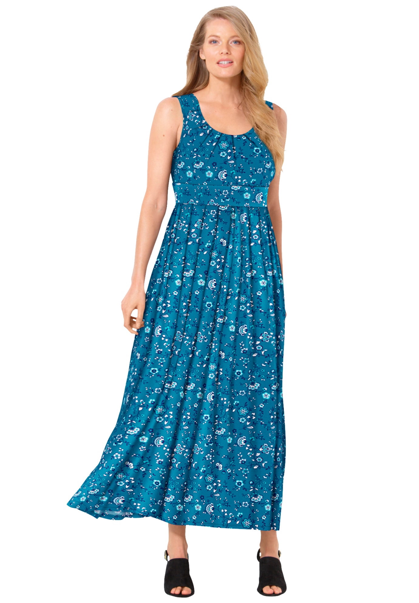 Empire-Waist Print Maxi Dress Dress 