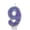 I, variant on Birthday Candle Number Purple Glitter Cartoon Creative Party Cake Topper Decoration, Vibrant Numeric Candle for Celebration, Glittering Cake Decor Supplies